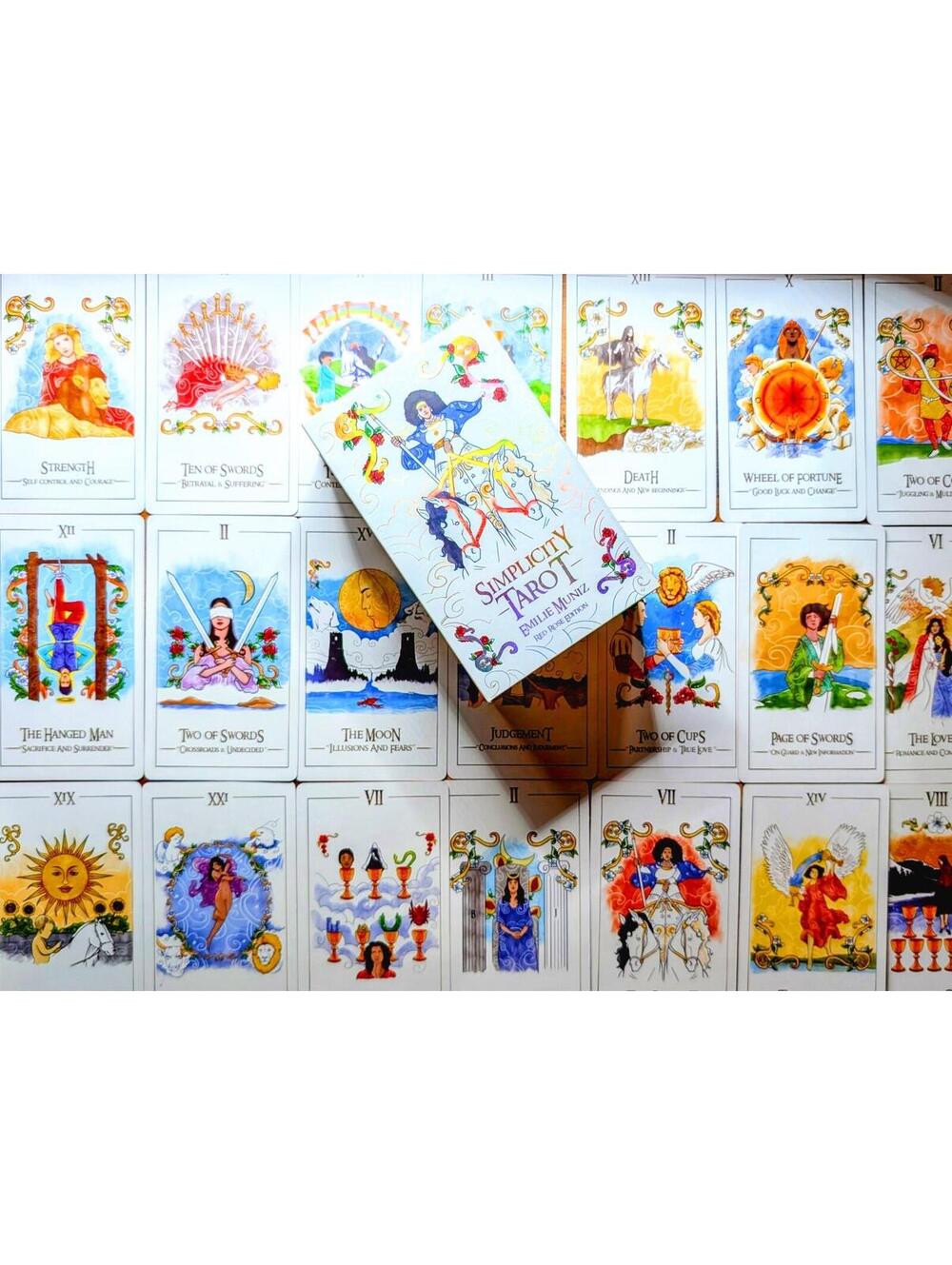 Simplicity Tarot by Emilie Muniz RED ROSE EDITION INDIE OOP 1st Ed VERY RARE